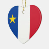 Flag of Acadia セラミックオーナメント (左)