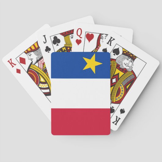 Flag of Acadia トランプ (裏面)