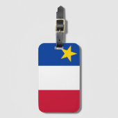 Flag of Acadia ラゲッジタグ (正面縦)