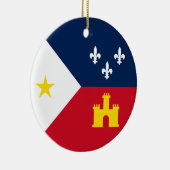 Flag of Acadiana, Louisiana セラミックオーナメント (右)