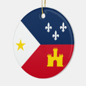 Flag of Acadiana, Louisiana セラミックオーナメント (左)