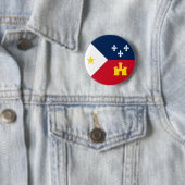 Flag of Acadiana, Louisiana 缶バッジ (インサイチュ)