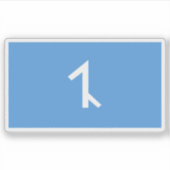 Flag of Afshar people, Azerbaijan シール (正面)