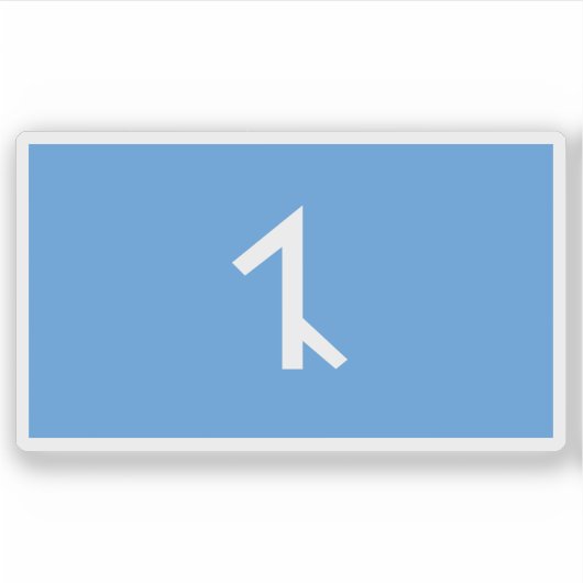 Flag of Afshar people, Azerbaijan シール (正面)