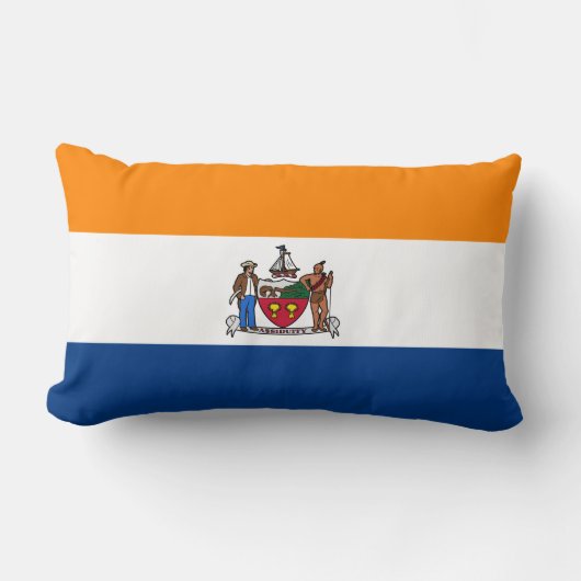 Flag of Albany, New York ランバークッション (正面)