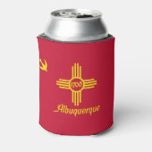 Flag of Albuquerque, New Mexico Can Cooler 缶クーラー (缶裏面)