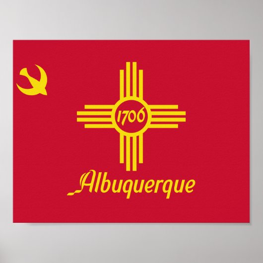 Flag of Albuquerque, New Mexico Poster ポスター (正面)