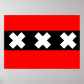 Flag of Amsterdam ポスター (正面)