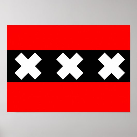 Flag of Amsterdam ポスター (正面)
