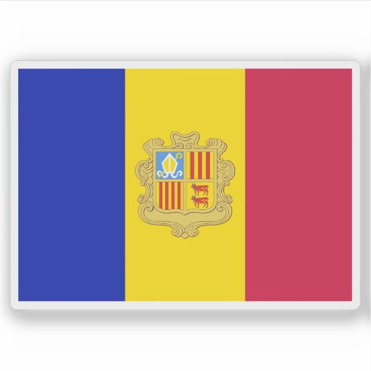 Flag of Andorra (1959–1971) シール (正面)