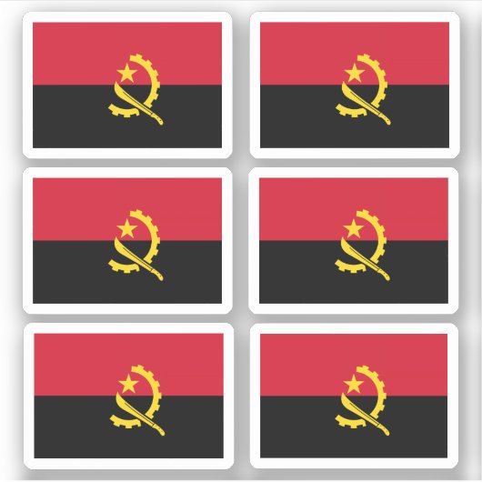 Flag of Angola - a collection シール (正面)