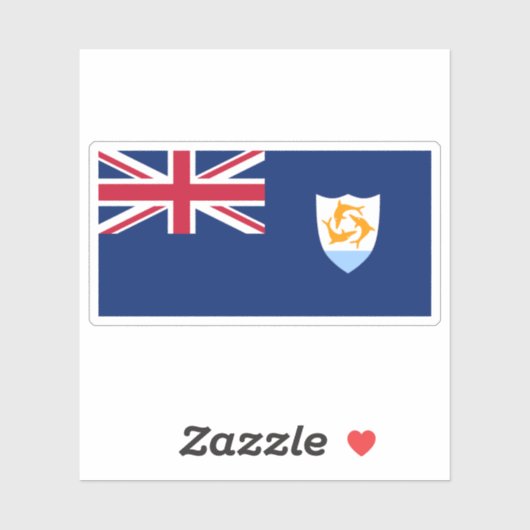 Flag of Anguilla, British Overseas Territory シール (シート)