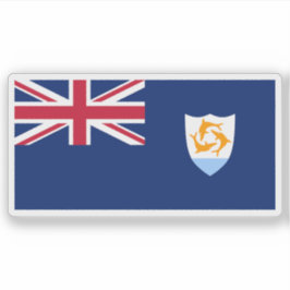 Flag of Anguilla, British Overseas Territory シール