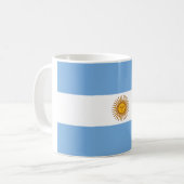 Flag of Argentina コーヒーマグカップ (正面左)
