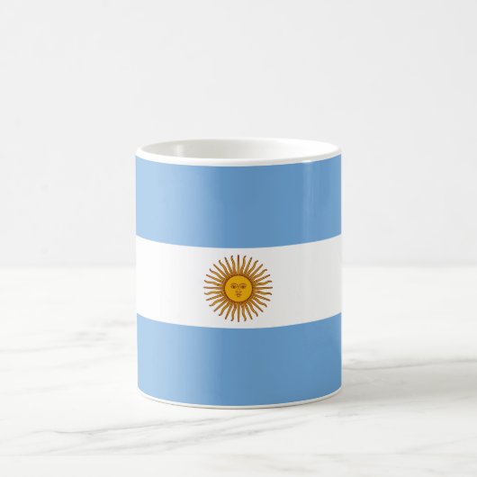 Flag of Argentina コーヒーマグカップ (中央)
