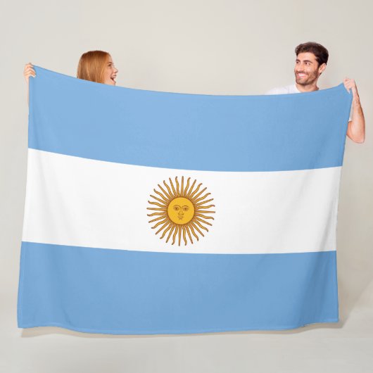 Flag of Argentina フリースブランケット (インサイチュ)