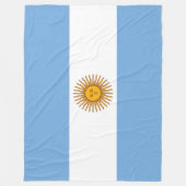 Flag of Argentina フリースブランケット (正面)