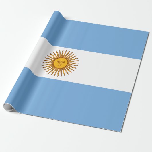 Flag of Argentina ラッピングペーパー (アンロールド)