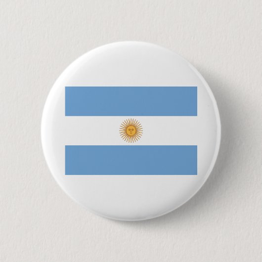 Flag Of Argentina 缶バッジ (正面)