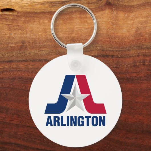 Flag of Arlington, Texas Keychain キーホルダー (裏面)