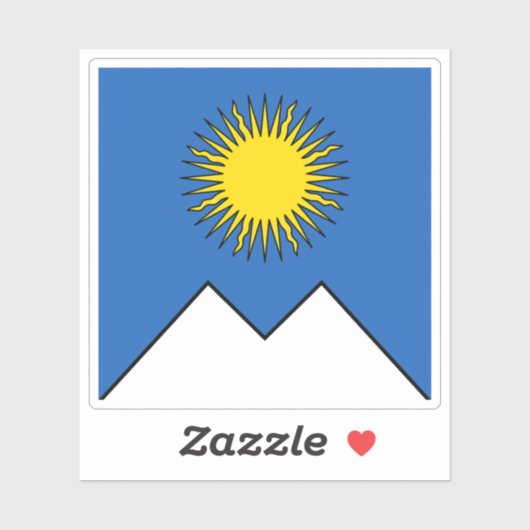 Flag of Arosa, Switzerland シール (シート)