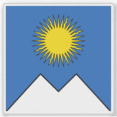 Flag of Arosa, Switzerland シール (正面)