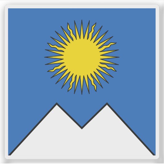 Flag of Arosa, Switzerland シール (正面)