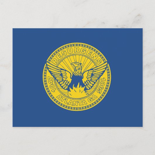 Flag of Atlanta, Georgia ポストカード (正面)
