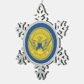 Flag of Atlanta, Georgia Snowflake Pewter Christma スノーフレークピューターオーナメント (右)