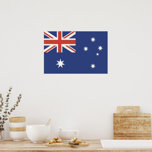 Flag of Australia ポスター (キッチン)