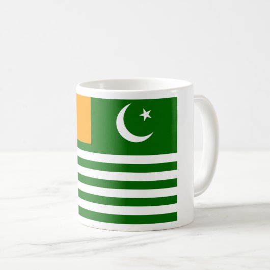 Flag of Azad Kashmir コーヒーマグカップ (正面右)