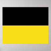 Flag of Baden Württemberg (German State) ポスター (正面)