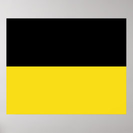 Flag of Baden Württemberg (German State) ポスター