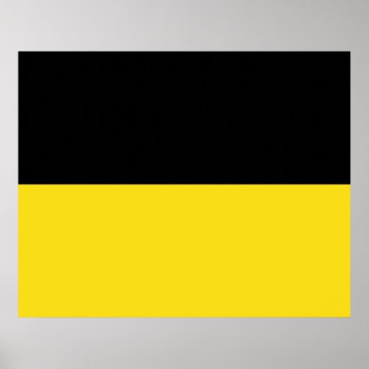 Flag of Baden Württemberg (German State) ポスター (正面)