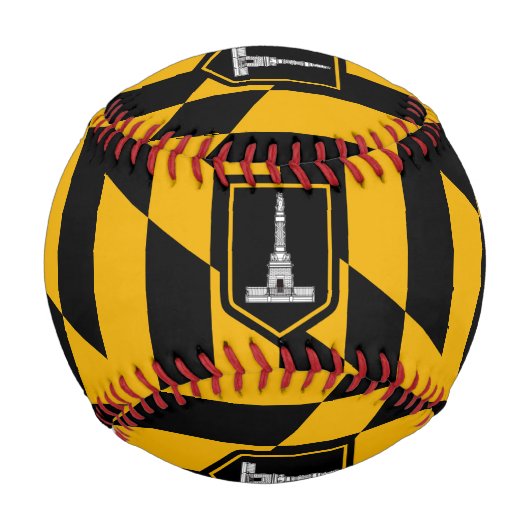 Flag of Baltimore, Maryland Baseball 野球ボール (裏面)