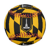 Flag of Baltimore, Maryland Baseball 野球ボール (正面)