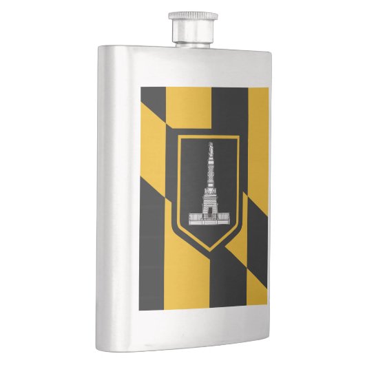 Flag of Baltimore, Maryland Hip Flask フラスク (右)