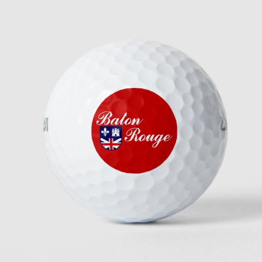 Flag of Baton Rouge, Louisiana Golf Balls ゴルフボール (正面)