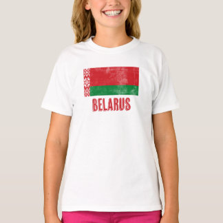 Flag of Belarus "Grunge" look. Tシャツ