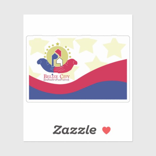 Flag of Belize City, Belize シール (シート)