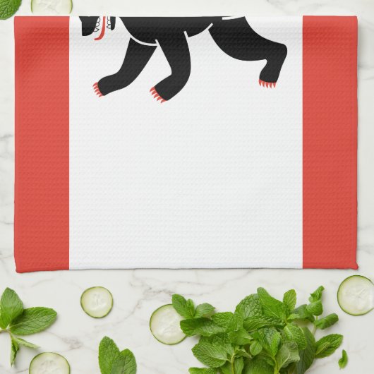 Flag of Berlin Kitchen Towel キッチンタオル (折り畳み)