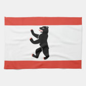 Flag of Berlin Kitchen Towel キッチンタオル (横)