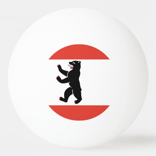 Flag of Berlin Ping-Pong Ball 卓球ボール (正面)