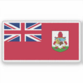 Flag of Bermuda, British Overseas Territory シール (正面)