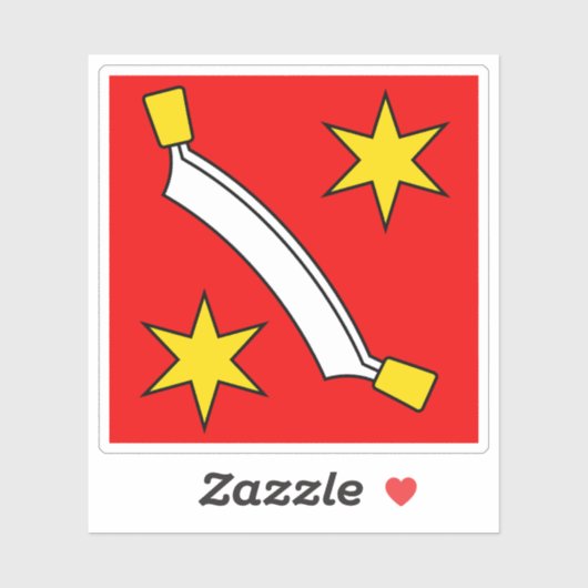 Flag of Bern-Mittelland district, Switzerland シール (シート)