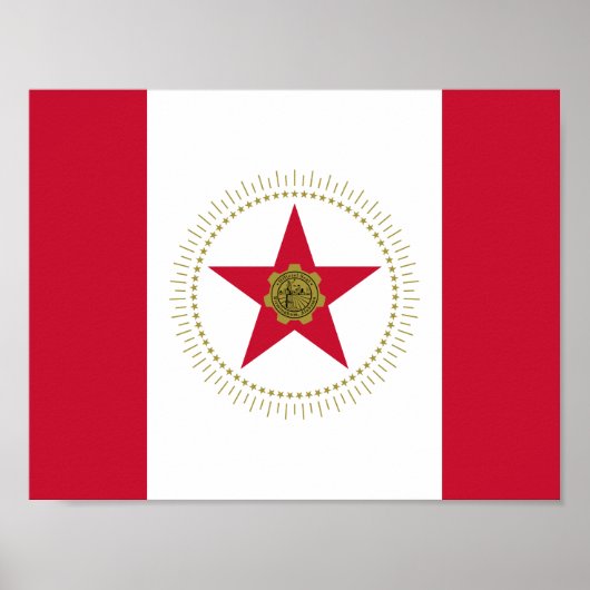 Flag of Birmingham, Alabama Poster ポスター (正面)