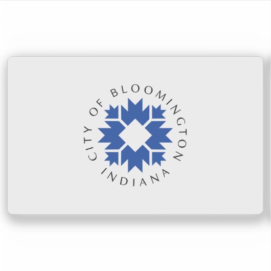 Flag of Bloomington, Indiana, USA シール (正面)