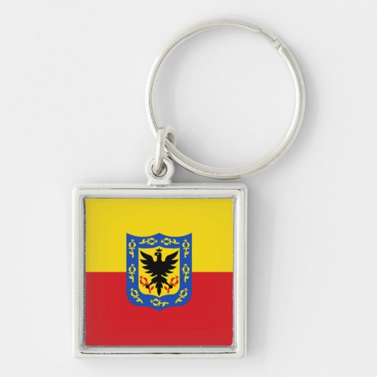 Flag of Bogota, Colombia Keychain キーホルダー (正面)