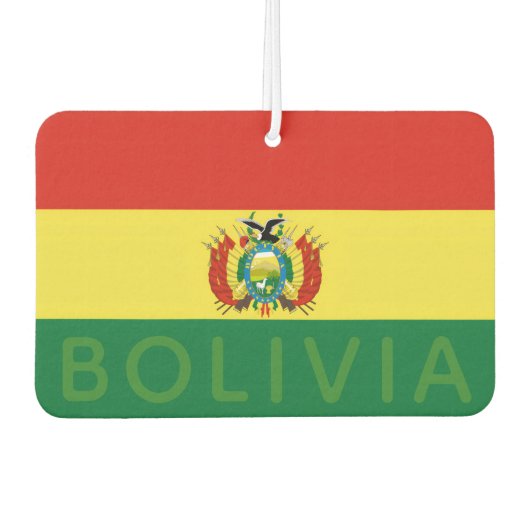 Flag of Bolivia カーエアーフレッシュナー (正面)