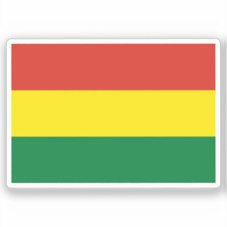 Flag of Bolivia Custom-Cut Vinyl Sticker シール